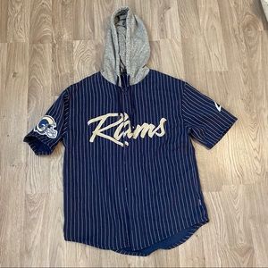 LA RAMS HOODED T-SHIRT